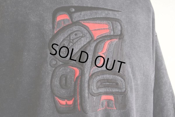 画像8: FUZZY STONEWASH ハイダアート刺繍スウェット  MADE IN CANADA  表記M