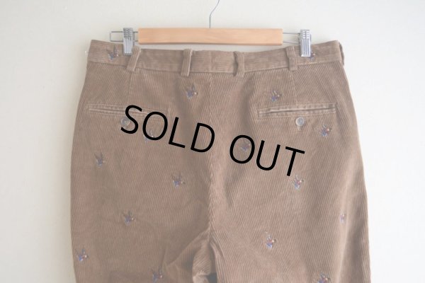 画像10: Brooks Brothers カモ刺繍 太畝コーデュロイパンツ  表記W34 L30