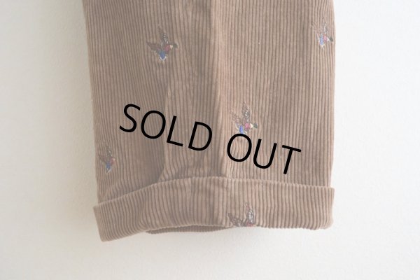 画像11: Brooks Brothers カモ刺繍 太畝コーデュロイパンツ  表記W34 L30