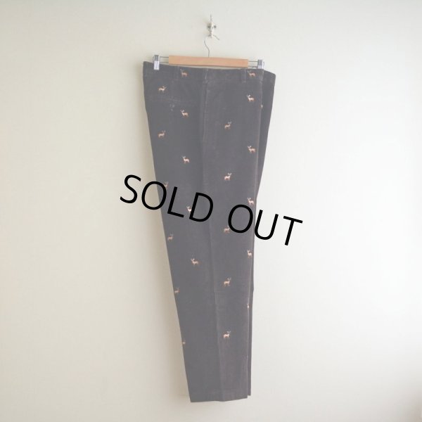 画像3: Brooks Brothers シカ刺繍 太畝コーデュロイパンツ  表記W36 L30