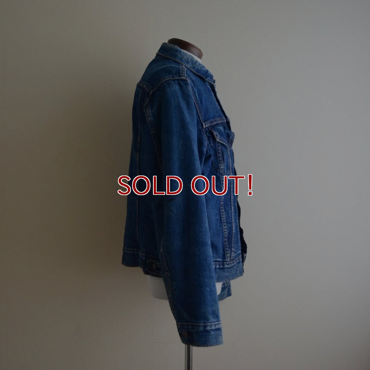 画像2: 1960s〜 LEVI'S 70505E 裏ブランケット付きデニムジャケット　 実寸42  (2)