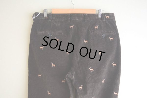 画像10: Brooks Brothers シカ刺繍 太畝コーデュロイパンツ  表記W36 L30