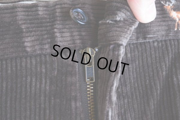 画像8: Brooks Brothers シカ刺繍 太畝コーデュロイパンツ  表記W36 L30