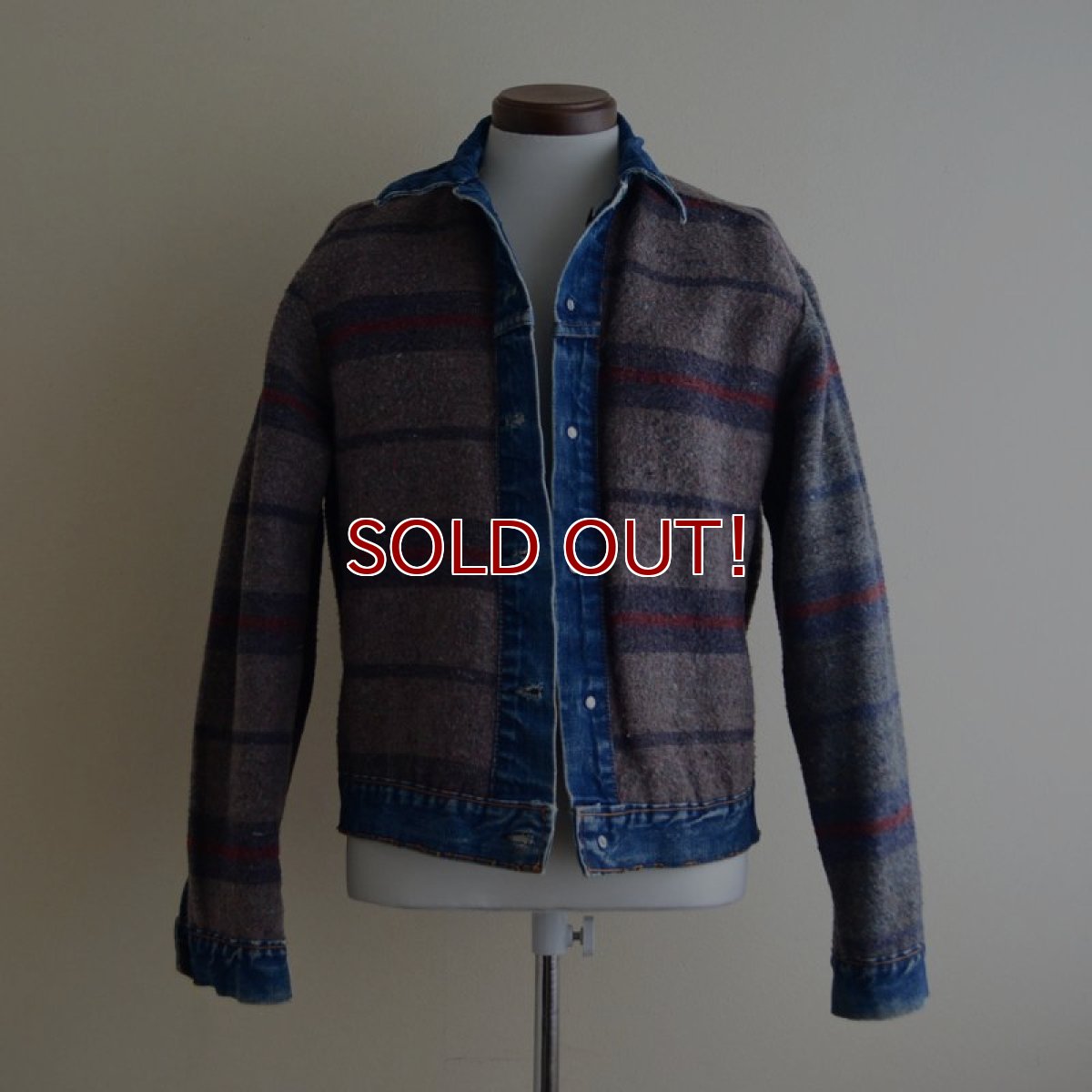 画像5: 1960s〜 LEVI'S 70505E 裏ブランケット付きデニムジャケット　 実寸42  (5)