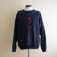 画像1: FUZZY STONEWASH ハイダアート刺繍スウェット　<br>MADE IN CANADA　<br>表記M<br> (1)