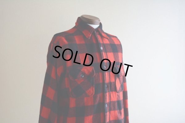 画像7: 1950s〜 MONTEREY SPORTWEAR マチ付きウールシャツ  表記16