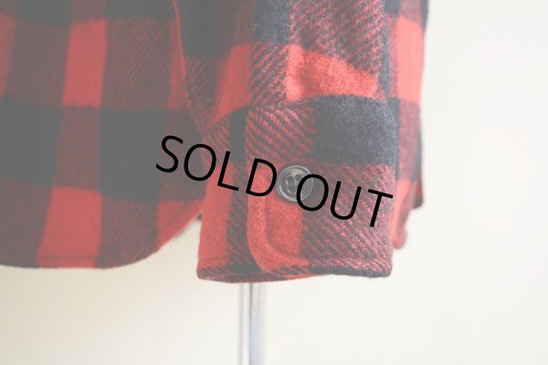 画像10: 1950s〜 MONTEREY SPORTWEAR マチ付きウールシャツ  表記16