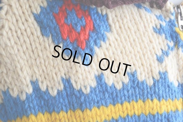 画像8: 1960s〜 ダイヤ柄カウチンセーター　 実寸M 