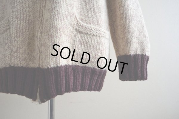 画像9: 1960s〜 ダイヤ柄カウチンセーター　 実寸M 