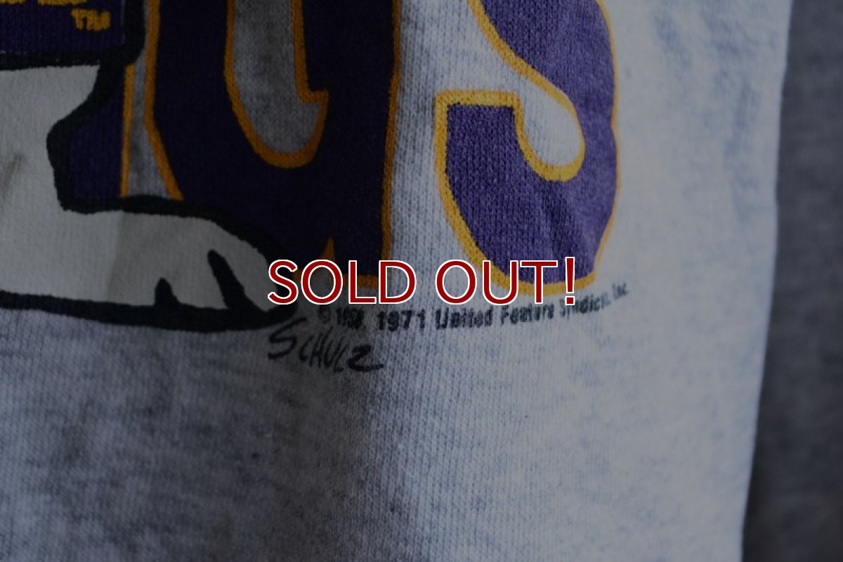 画像10: 1980s JOE COOL MINNESOTA VIKINGS NFL プリントスウェット　 実寸L-XL  (10)