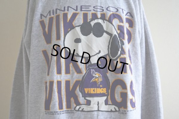 画像8: 1980s JOE COOL MINNESOTA VIKINGS NFL プリントスウェット　 実寸L-XL 