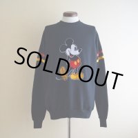 1980s Mickey Mouse フロッキースウェット　 表記XL 