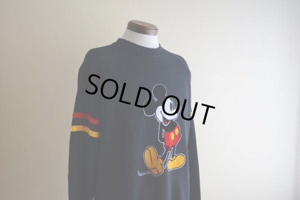 画像7: 1980s Mickey Mouse フロッキースウェット　 表記XL 