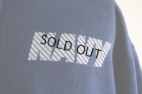 画像8: US.NAVY スウェットパーカー  MADE IN USA  表記M