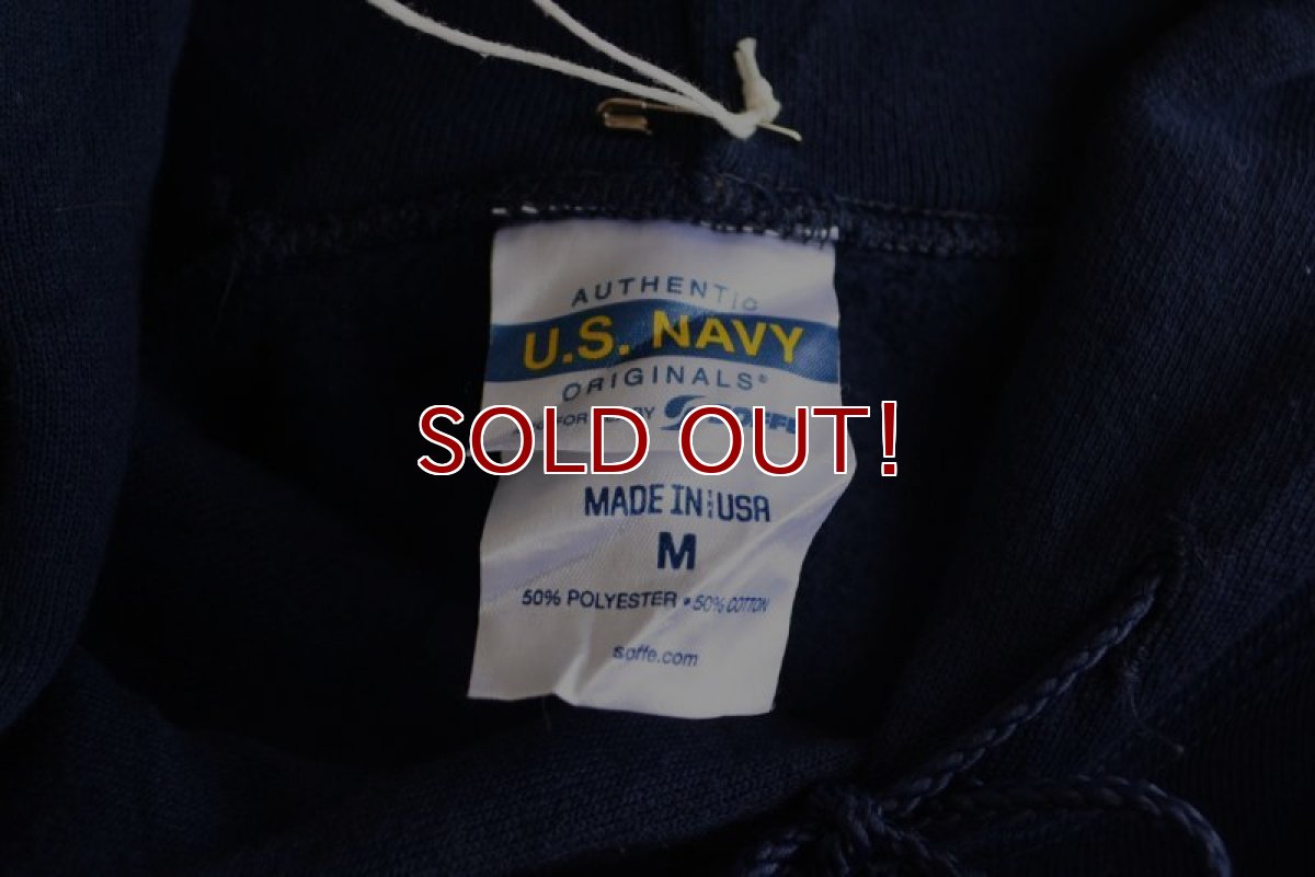 画像5: US.NAVY スウェットパーカー　 MADE IN USA　 表記M  (5)