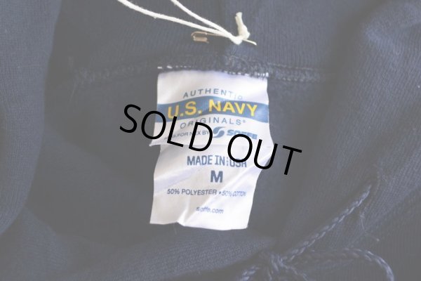 画像5: US.NAVY スウェットパーカー  MADE IN USA  表記M