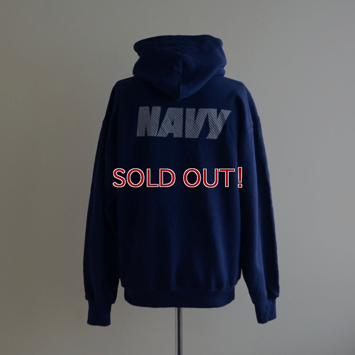 画像3: US.NAVY スウェットパーカー　 MADE IN USA　 表記M  (3)