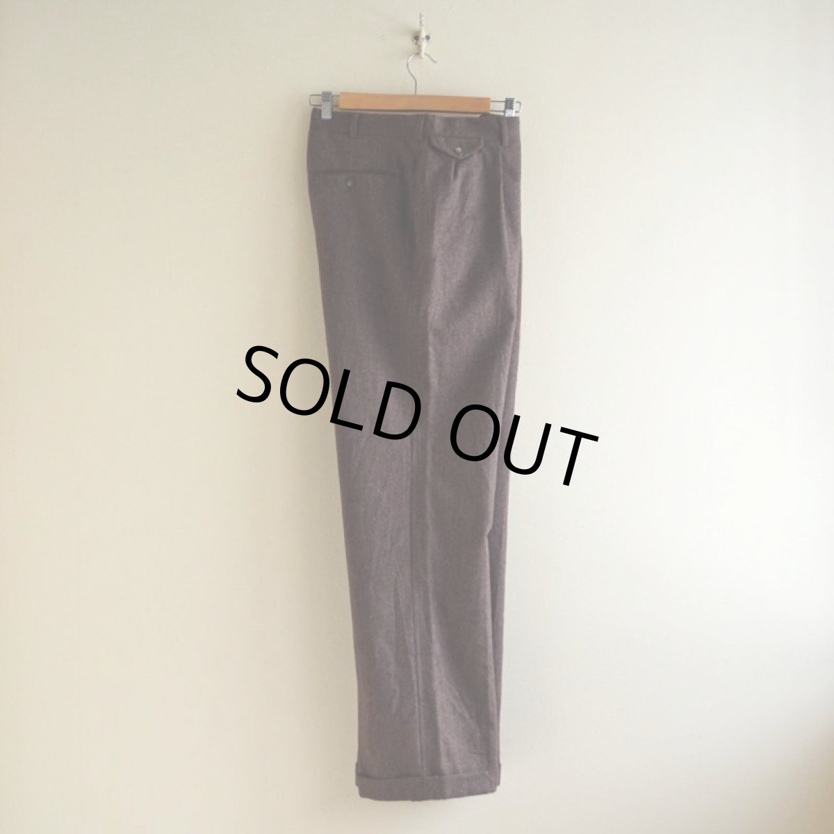 画像3: 1990s Polo by RalphLauren ツータックウールトラウザー　 MADE IN USA　 実寸W32  (3)