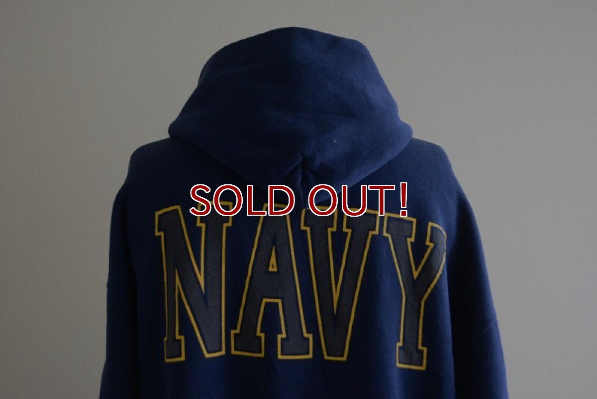 画像11: US.NAVY スウェットパーカー　 MADE IN USA　 表記L  (11)