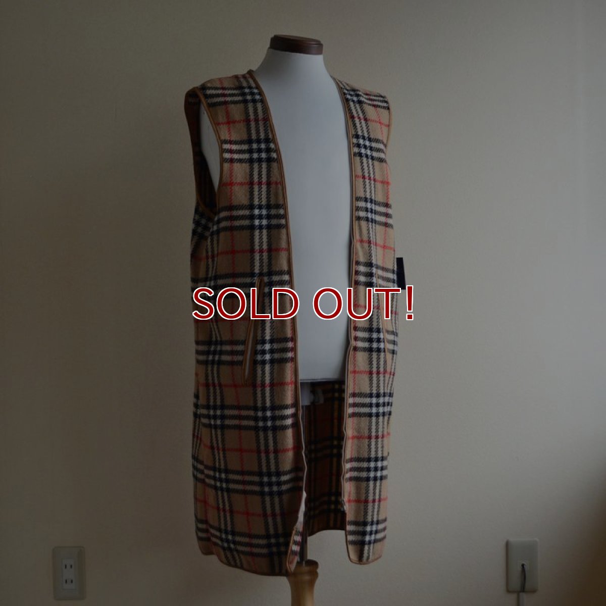 画像1: Burberry ウールライナーコート 　 実寸ML  (1)
