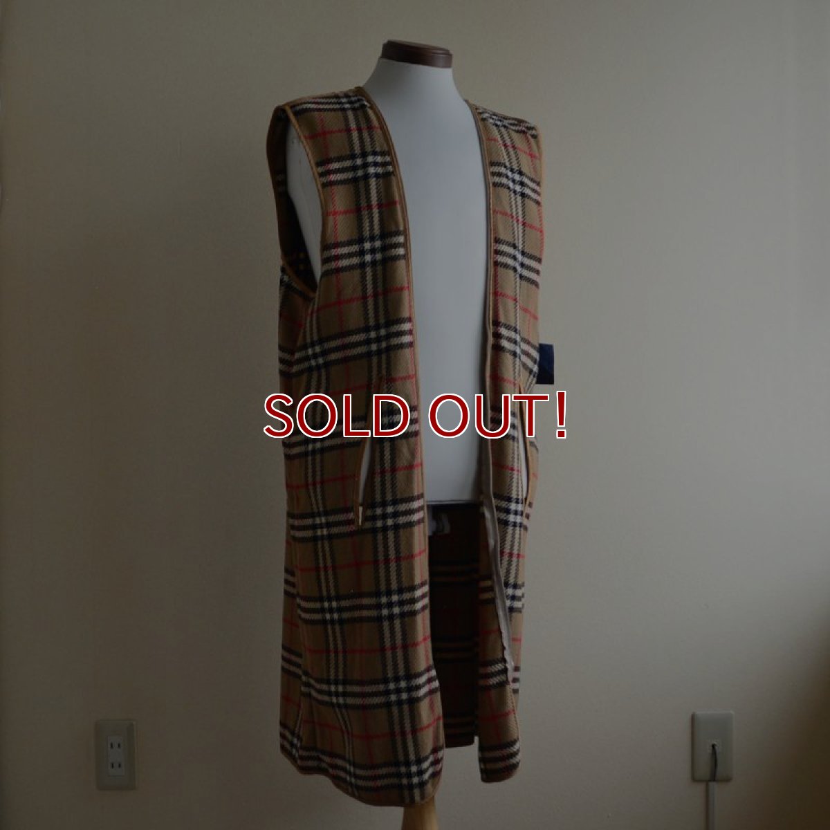 画像1: Burberry ウールライナーコート 　 実寸L  (1)