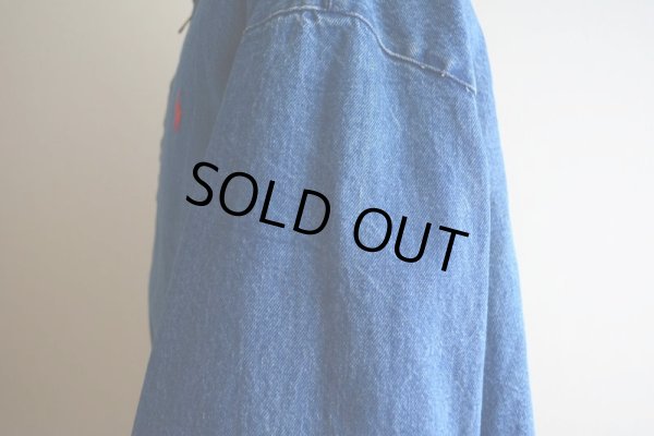 画像15: 1990s Polo by Ralph Lauren チンスト付きデニムジャケット  MADE IN USA  表記XL