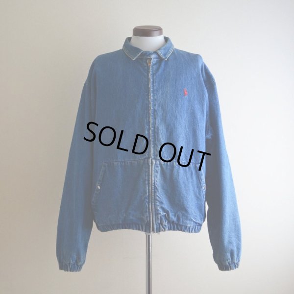 画像1: 1990s Polo by Ralph Lauren チンスト付きデニムジャケット　 MADE IN USA　 表記XL 