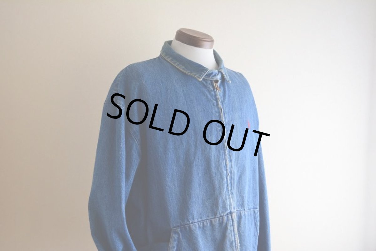 画像7: 1990s Polo by Ralph Lauren チンスト付きデニムジャケット　 MADE IN USA　 表記XL  (7)