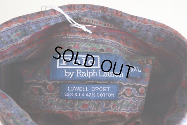 画像5: Polo by RalphLauren 総柄シャツ  SILK×COTTON  表記XL