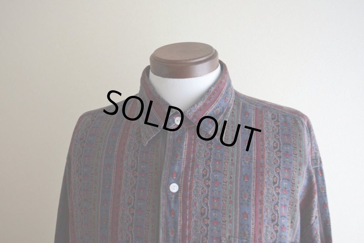 画像6: Polo by RalphLauren 総柄シャツ　 SILK×COTTON　 表記XL  (6)