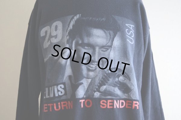 画像7: 1990s ELVIS 29¢ Stampプリントスウェット  実寸L