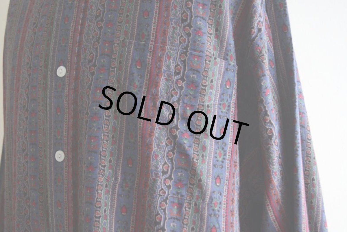 画像7: Polo by RalphLauren 総柄シャツ　 SILK×COTTON　 表記XL  (7)