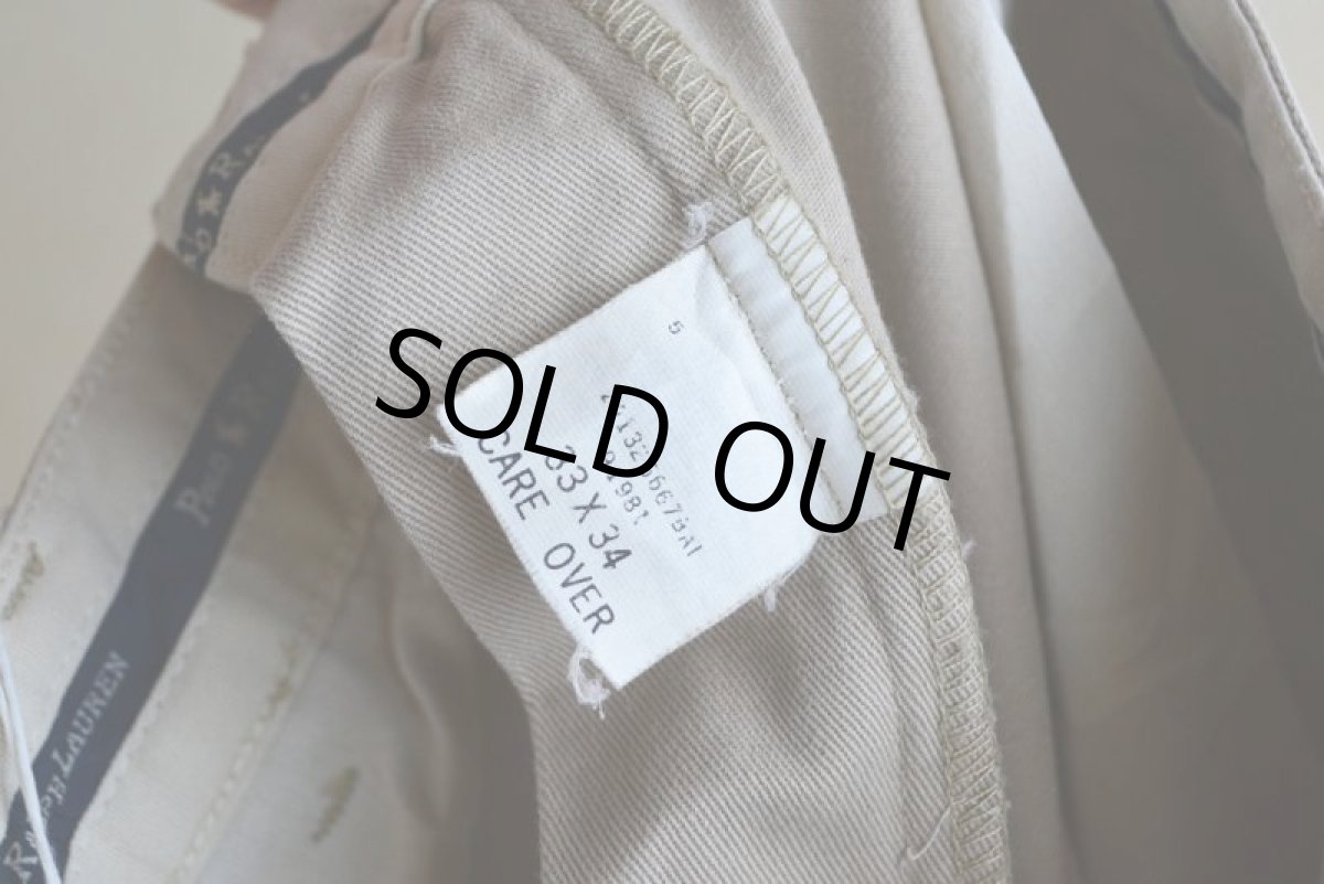 画像10: Polo RalphLauren ツータックチノトラウザー　 表記33×34  (10)