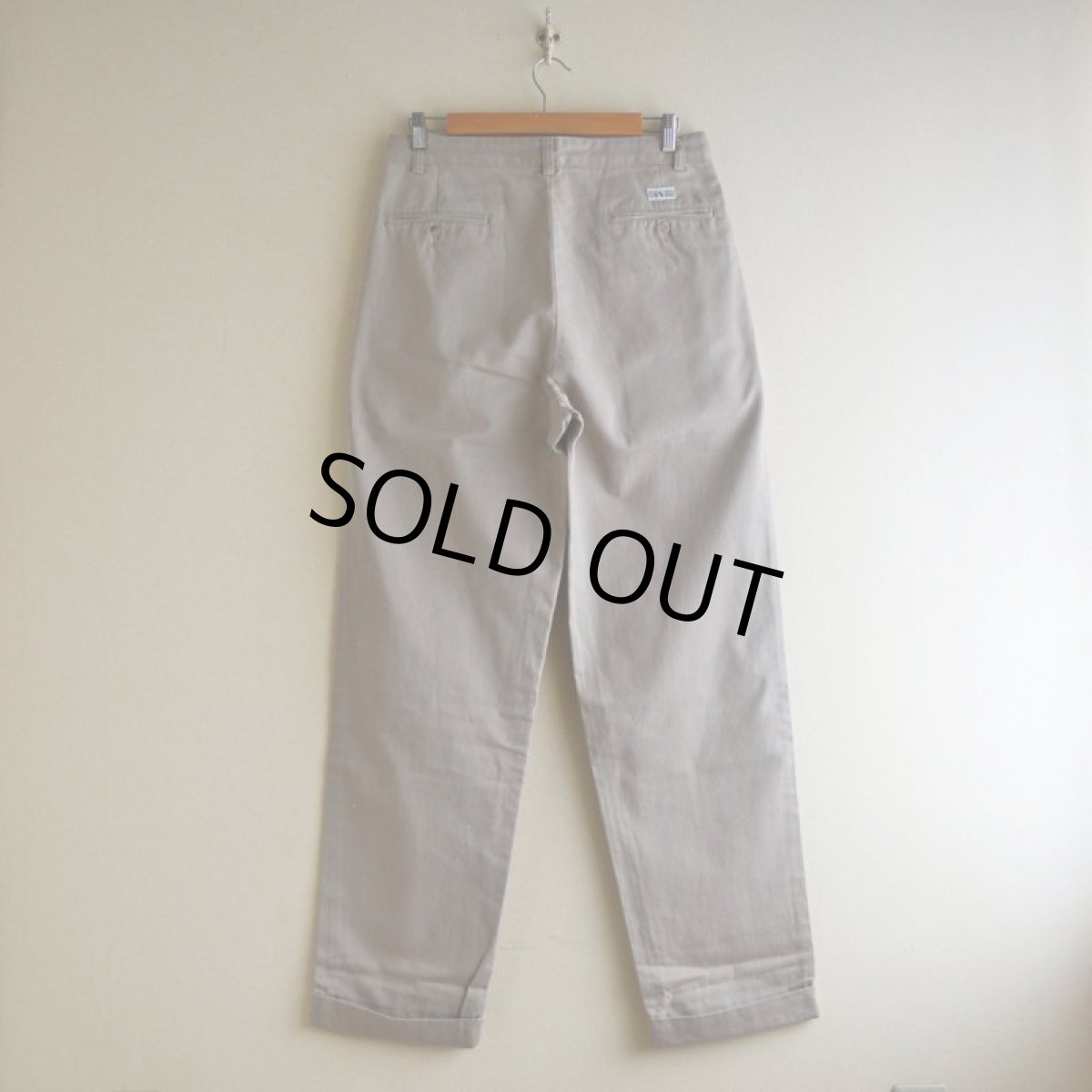 画像2: Polo RalphLauren ツータックチノトラウザー　 表記33×34  (2)