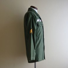 画像2: 1950s US.ARMY OG107 ユーティリティシャツ　 1st初期　 実寸S  (2)