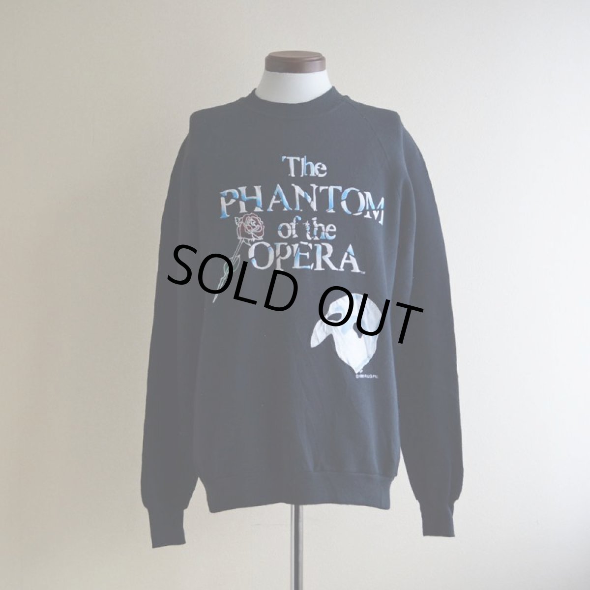 画像1: 1980s オペラ座の怪人 ミュージカルスウェット　 MADE IN USA　 表記XL  (1)