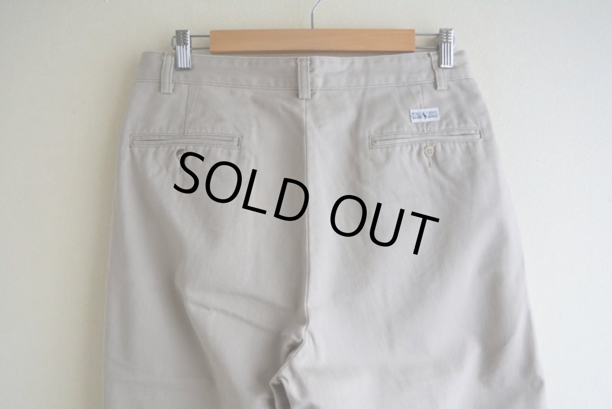 画像8: Polo RalphLauren ツータックチノトラウザー　 表記33×34  (8)