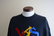 画像6: 1990s LAS VEGAS 刺繍プリントスウェット　 MADE IN USA　 表記L  (6)