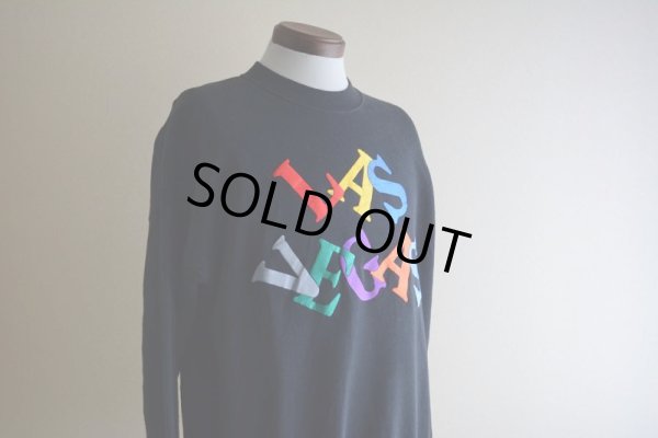 画像7: 1990s LAS VEGAS 刺繍プリントスウェット　 MADE IN USA　 表記L 