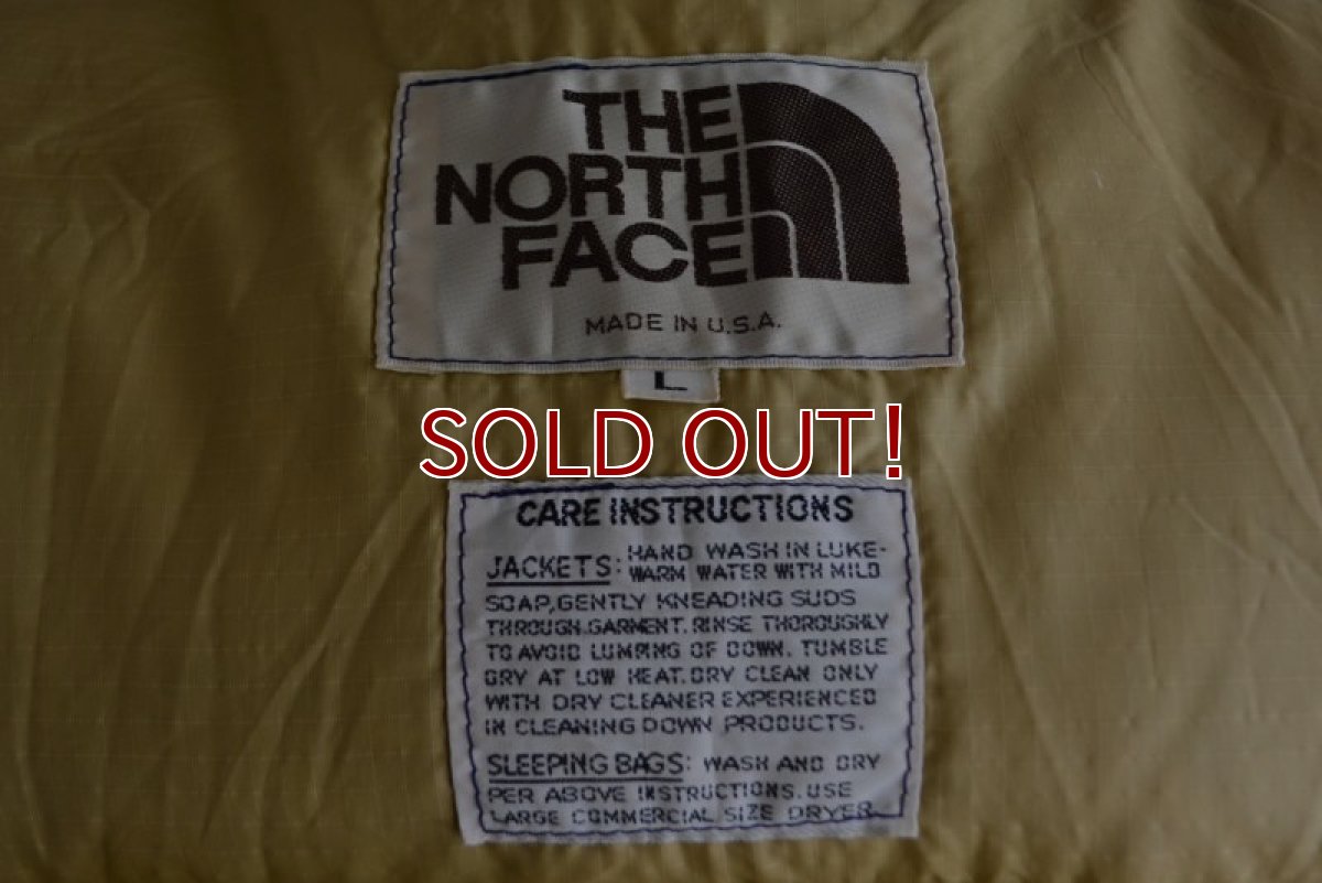 画像5: 1980s THE NORTH FACE 茶タグ ダウンベスト　 表記L  (5)