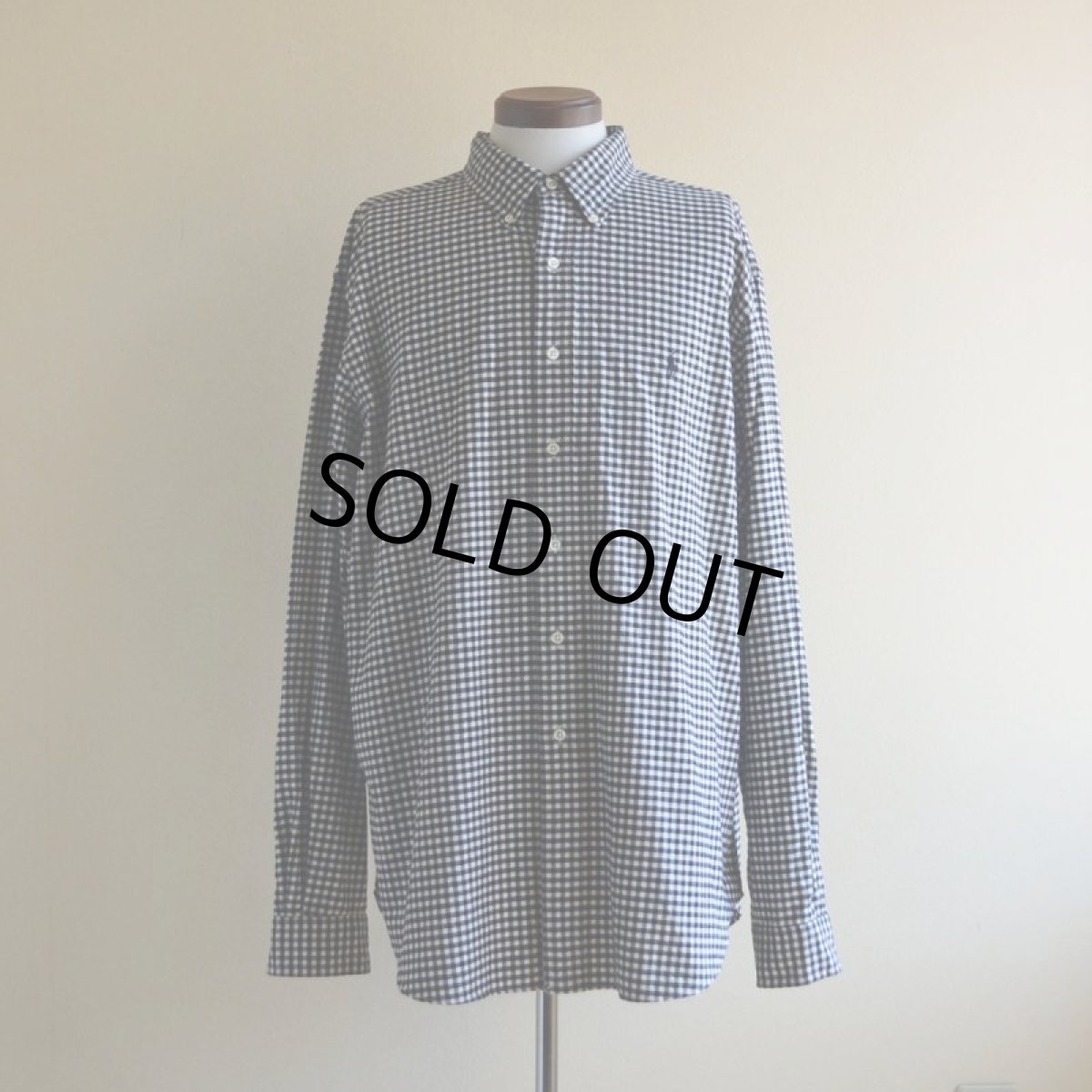 画像1: RalphLauren ボタンダウンシャツ　 ギンガムチェック　 表記XXL  (1)