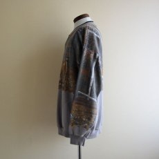 画像4: 1990s ARTISANS シカ総柄スウェット　 MADE IN USA　 表記L  (4)