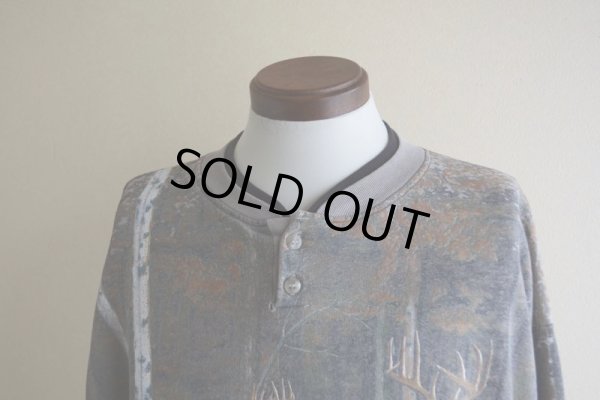 画像6: 1990s ARTISANS シカ総柄スウェット  MADE IN USA  表記L