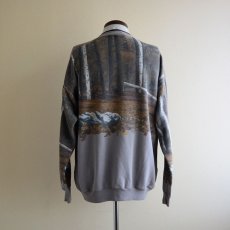 画像3: 1990s ARTISANS シカ総柄スウェット　 MADE IN USA　 表記L  (3)