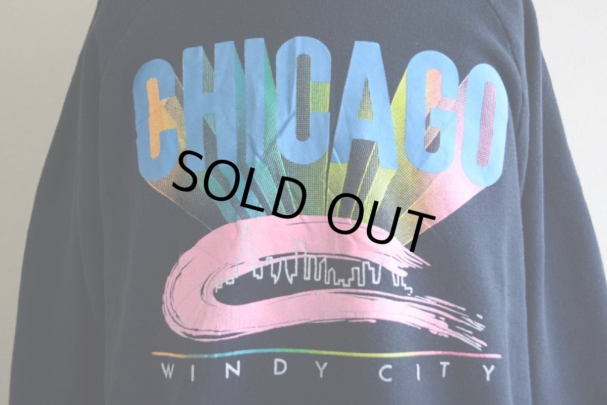 画像8: 1980s CHICAGO プリントスウェット　 MADE IN USA　 表記XL  (8)