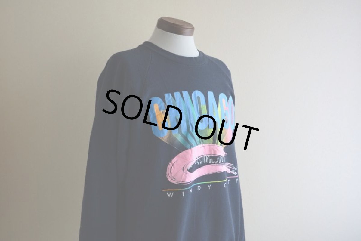 画像7: 1980s CHICAGO プリントスウェット　 MADE IN USA　 表記XL  (7)