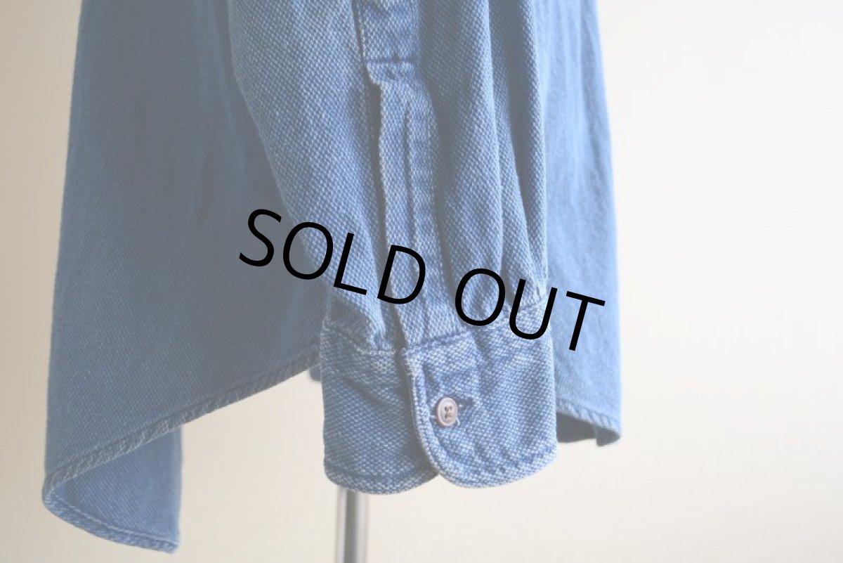 画像11: CHAPS RALPH LAUREN インディゴシャツ　 表記L  (11)