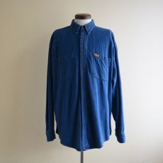 画像1: CHAPS RALPH LAUREN インディゴシャツ　 表記L  (1)