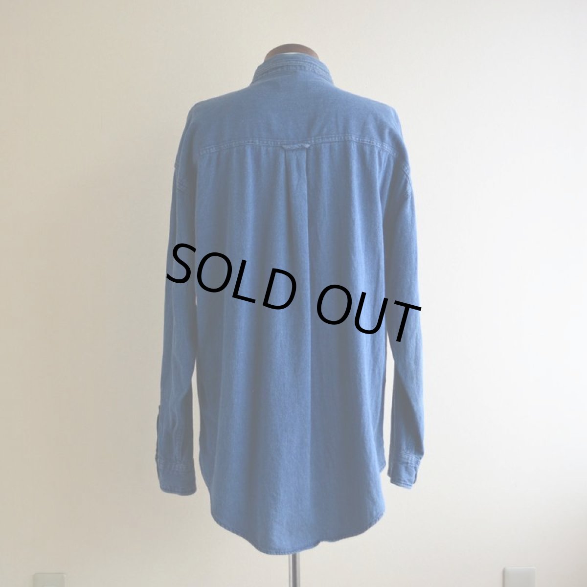 画像3: CHAPS RALPH LAUREN インディゴシャツ　 表記L  (3)