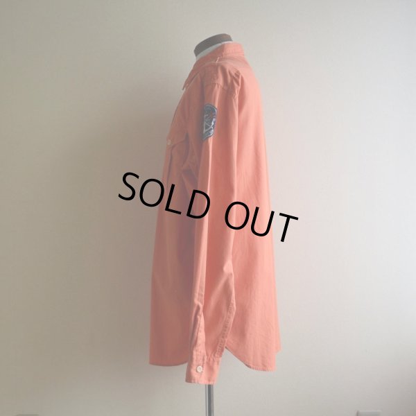 画像4: 1990s Polo by RalphLauren USRL NAVAL STATION マチ付きシャツ　 表記L 